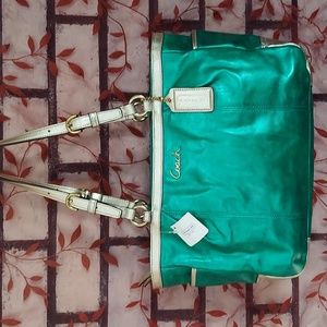 Coach metallic tote